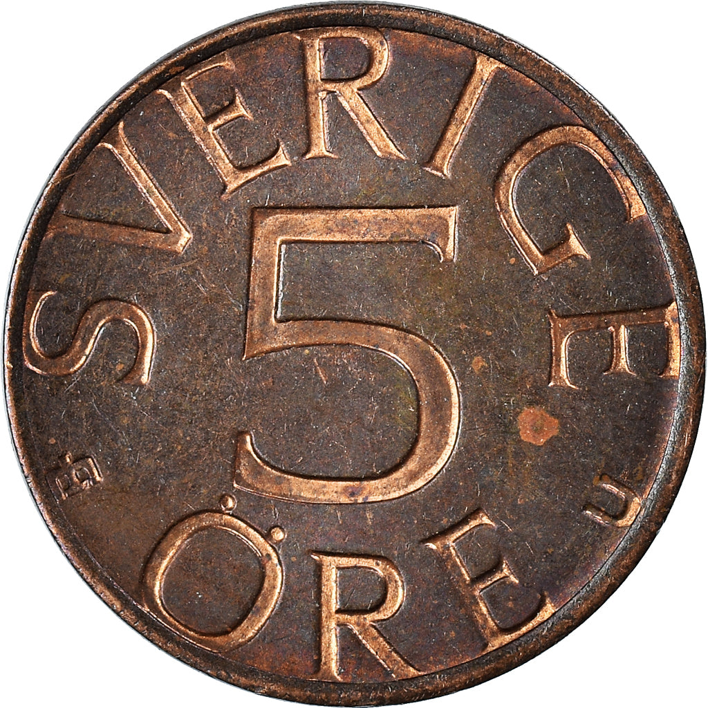 Coin, Sweden, 5 Öre, 1977