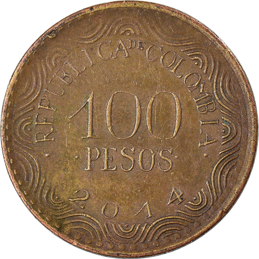 Coin, Colombia, 100 Pesos, 2014
