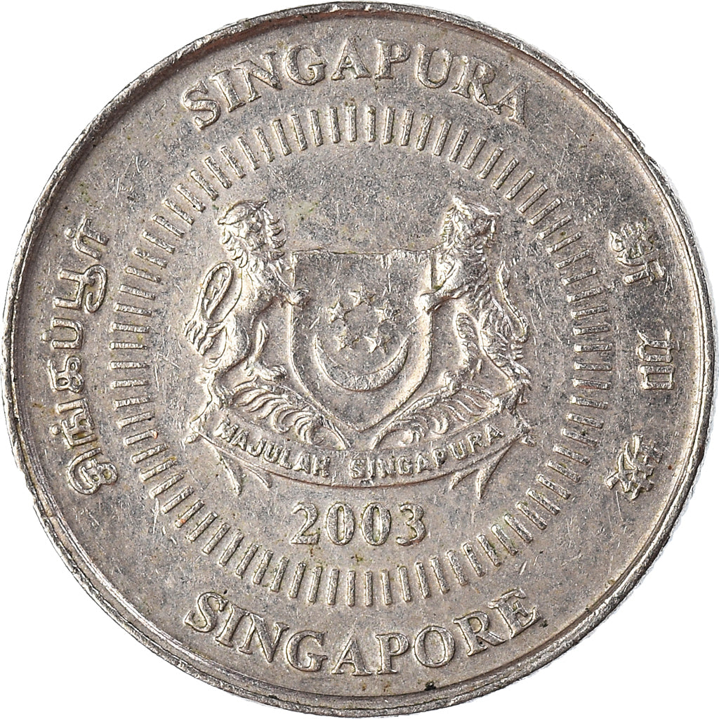 Münze, Singapur, 10 Cents, 2003