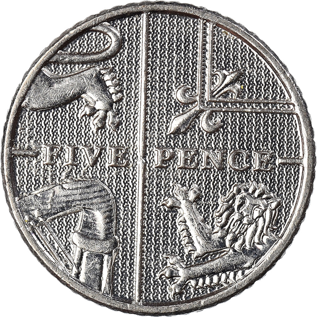 Moneda, Gran Bretaña, 5 Pence, 2012