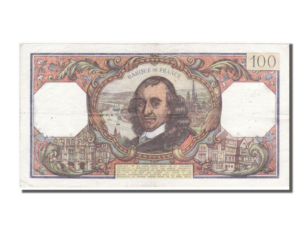 Banconote, Francia, 100 Francs, 100 F 1964-1979 ''Corneille'', 1977, 1977-02-04