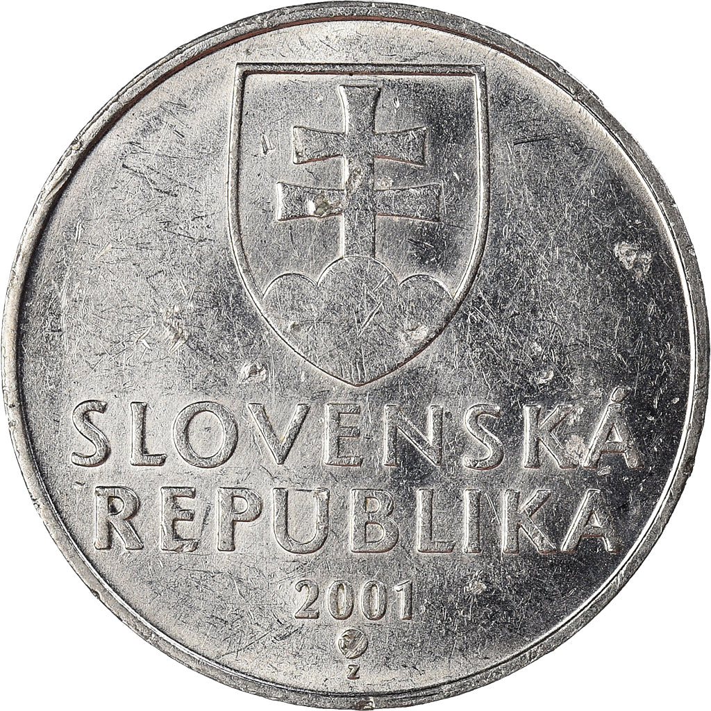 Coin, Slovakia, 2 Koruna, 2001