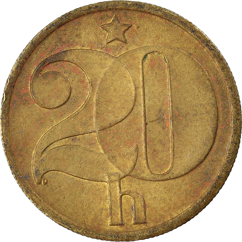 Coin, Czechoslovakia, 20 Haleru, 1979
