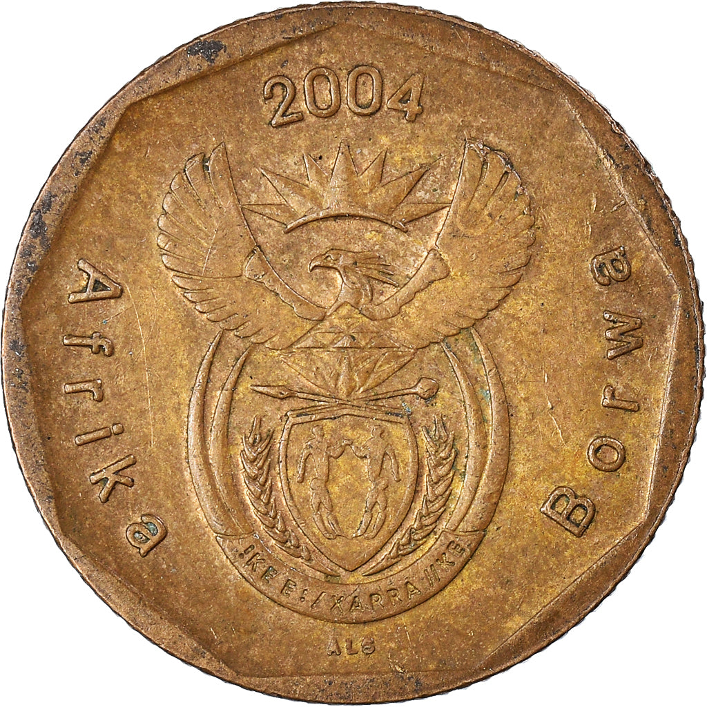 Moeda, África do Sul, 20 Cents, 2004