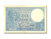 Banknot, Francja, 10 Francs, Minerve, 1937, 1937-02-25, AU(50-53), Fayette:6.18