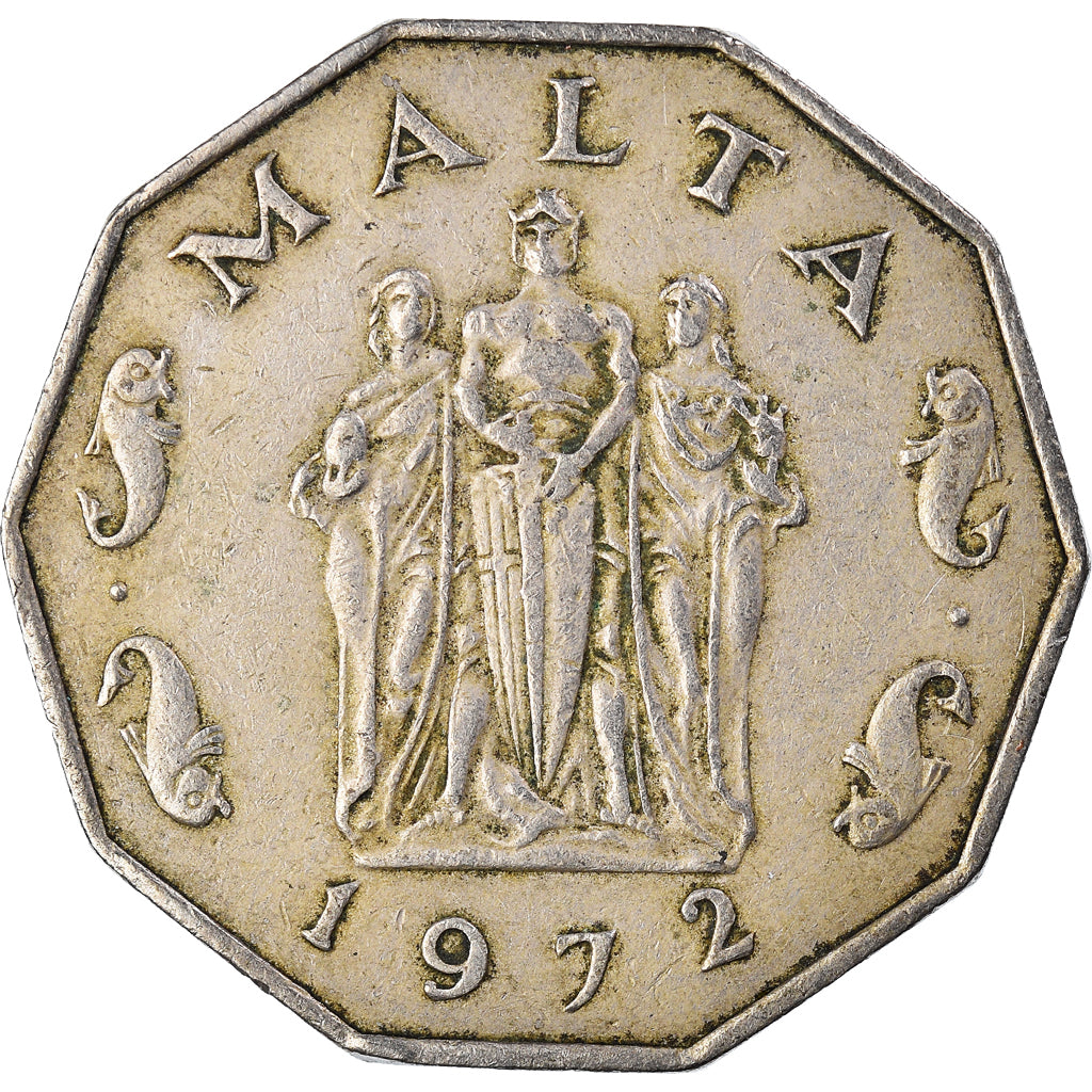 Moneta, Malta, 50 Cents, 1972
