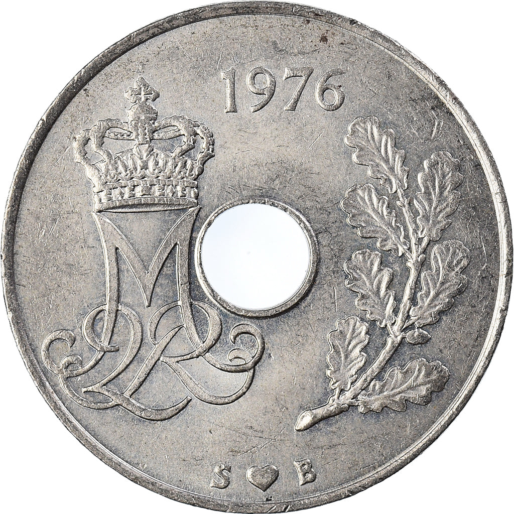Coin, Denmark, 25 Öre, 1976