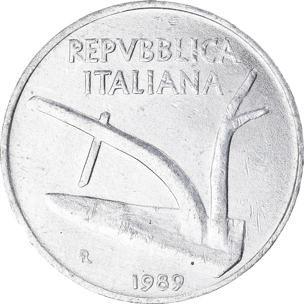 Munten, Italië, 10 Lire, 1989