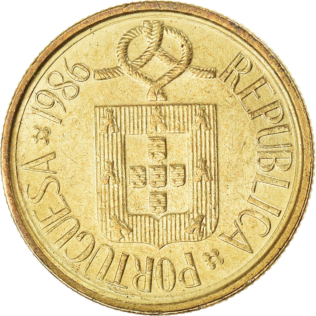 Coin, Portugal, Escudo, 1986