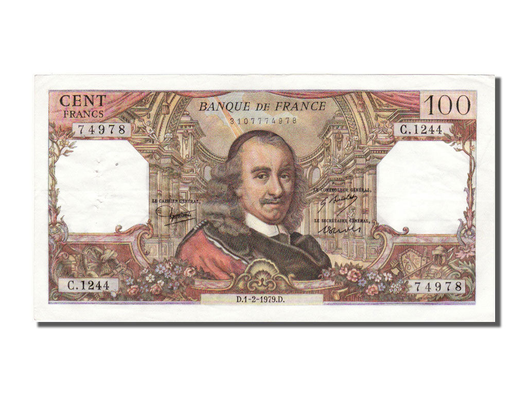 France, 100 Francs, 100 F 1964-1979 ''Corneille'', 1979, KM #149f, 1979-02-01,..