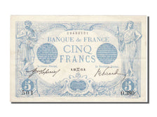 France, 5 Francs, 5 F 1912-1917 ''Bleu'', 1912, KM #70, 1912-05-23, AU(50-53),..