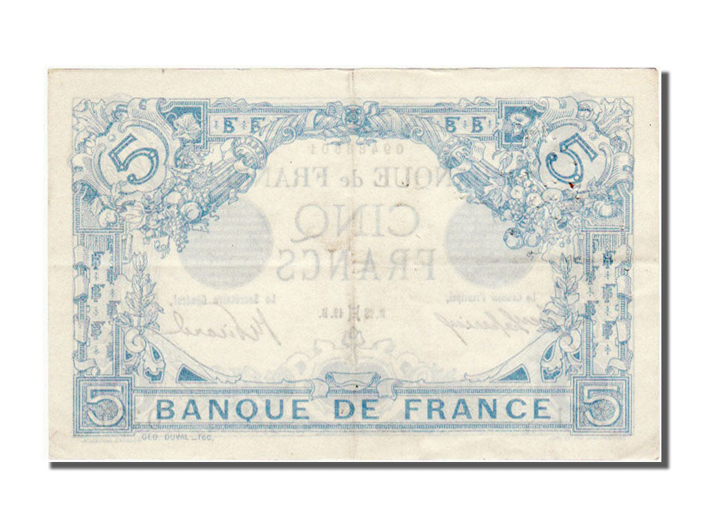 5 Francs type Bleu