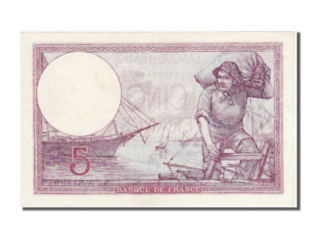 Geldschein, Frankreich, 5 Francs, 5 F 1917-1940 ''Violet'', 1932, 1932-12-08