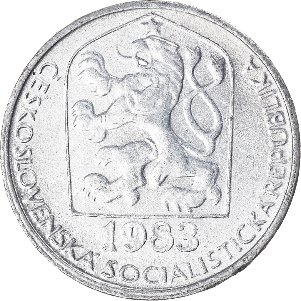 Coin, Czechoslovakia, 10 Haleru, 1983