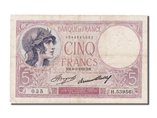 France, 5 Francs, 5 F 1917-1940 ''Violet'', 1933, KM #72e, 1933-03-09,...