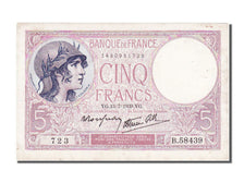 France, 5 Francs, 5 F 1917-1940 ''Violet'', 1939, KM #83, 1939-07-13,...