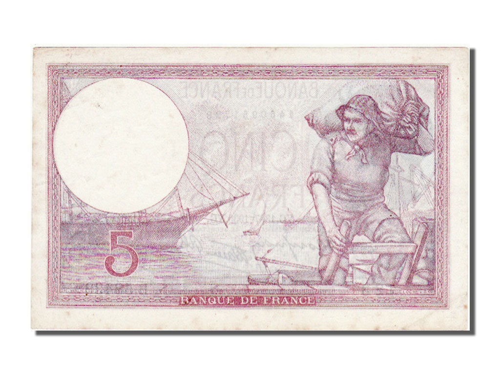 France, 5 Francs, 5 F 1917-1940 ''Violet'', 1939, KM #83, 1939-07-13,...