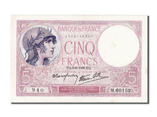 Billete, Francia, 5 Francs, 5 F 1917-1940 ''Violet'', 1939, 1939-08-03, SC