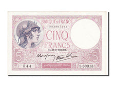 Francia, 5 Francs, 5 F 1917-1940 ''Violet'', 1939, KM:83, 1939-09-28, FDS, Fa...