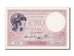 Biljet, Frankrijk, 5 Francs, 5 F 1917-1940 ''Violet'', 1939, 1939-10-05, SPL