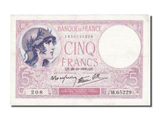 France, 5 Francs, 5 F 1917-1940 ''Violet'', 1939, KM #83, 1939-10-26,...