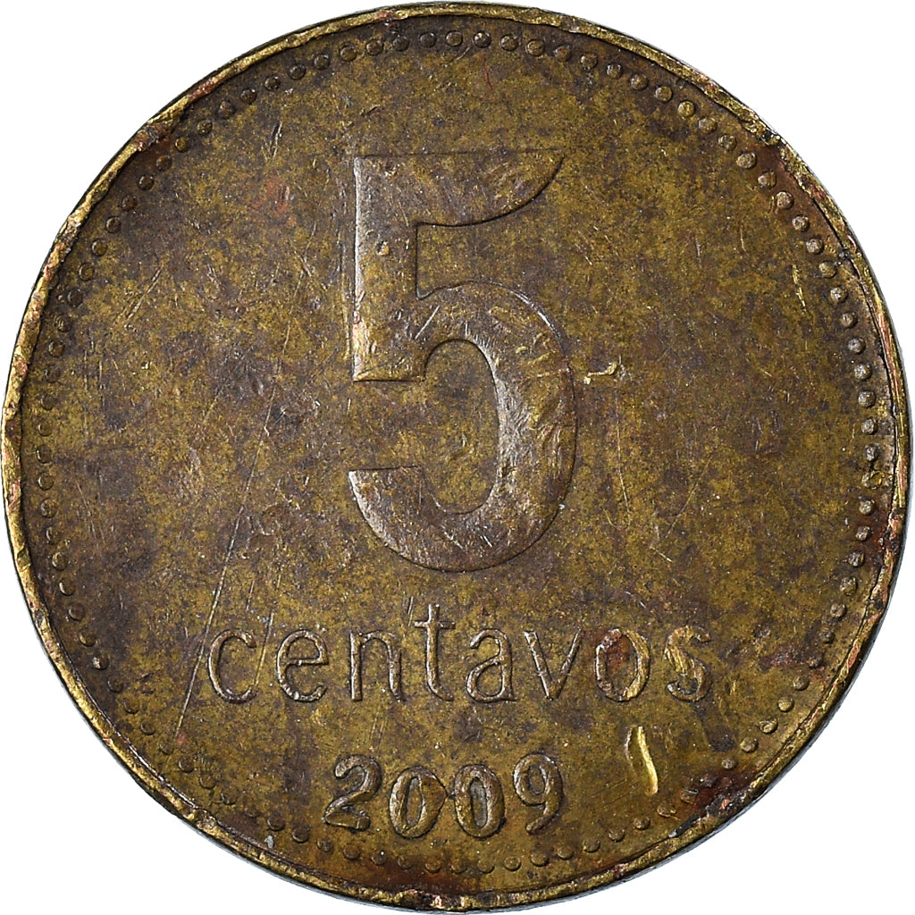 Moneta, Argentina, 5 Centavos, 2009