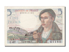 France, 5 Francs, 5 F 1943-1947 ''Berger'', 1943, KM #98a, 1943-08-05,...