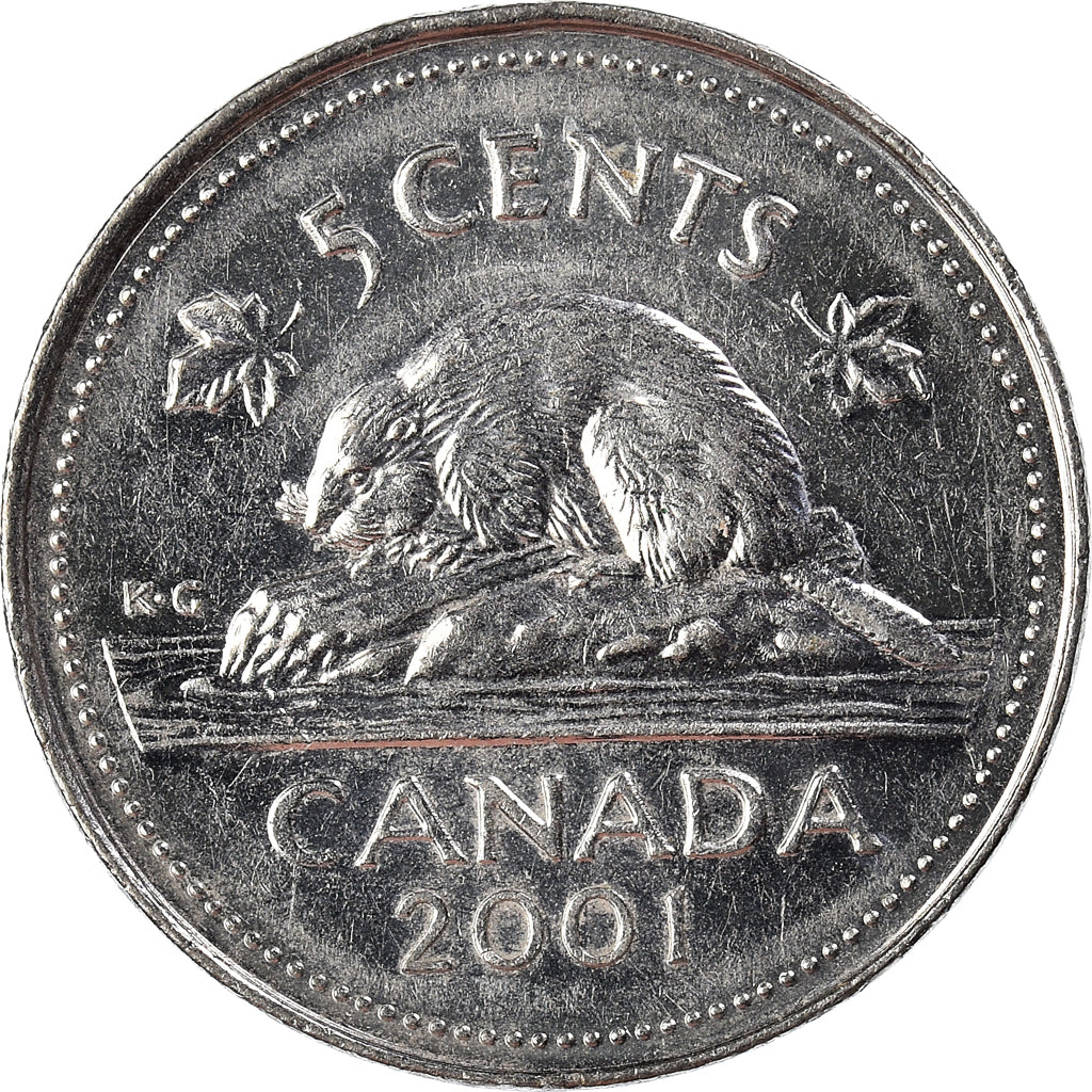 Moeda, Canadá, 5 Cents, 2001