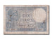 France, 10 Francs, 10 F 1916-1942 ''Minerve'', 1916, KM #73a, 1916-08-07,...
