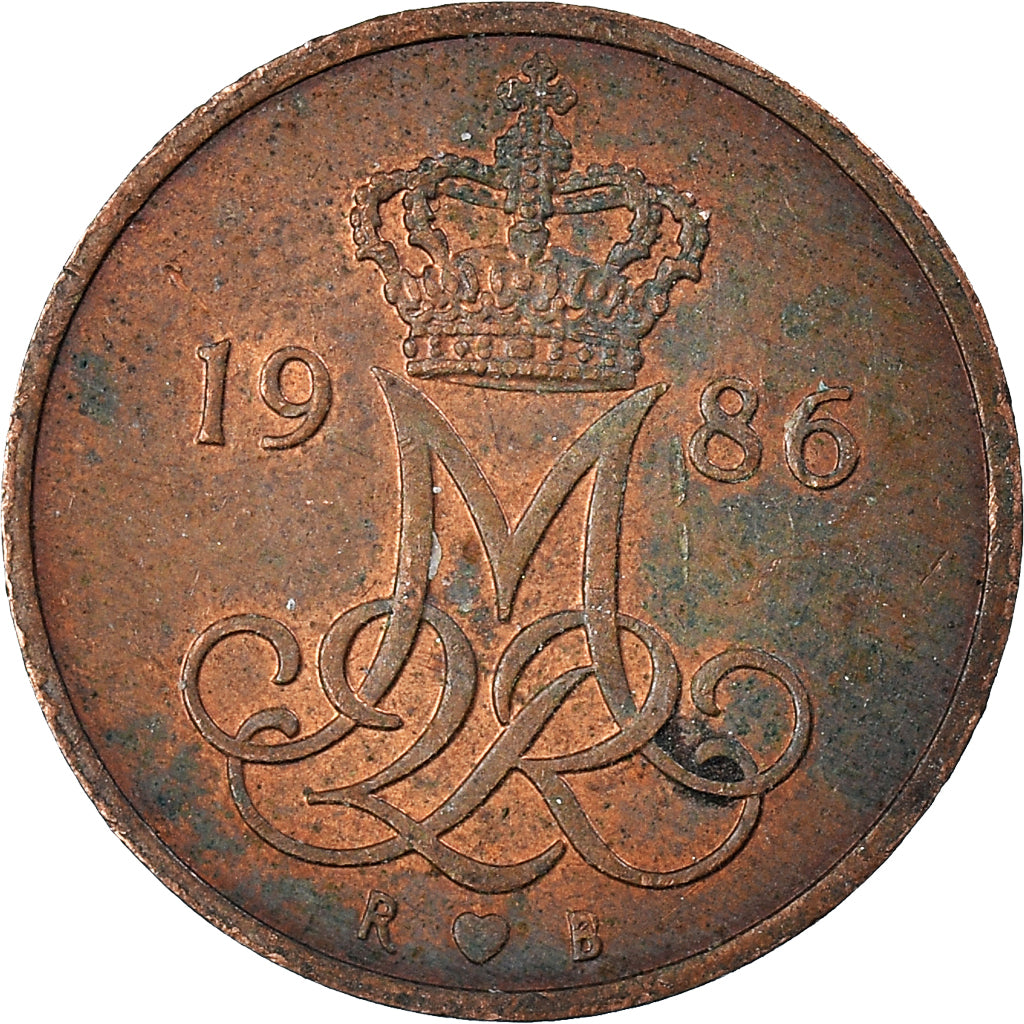 Moneta, Danimarca, 5 Öre, 1986