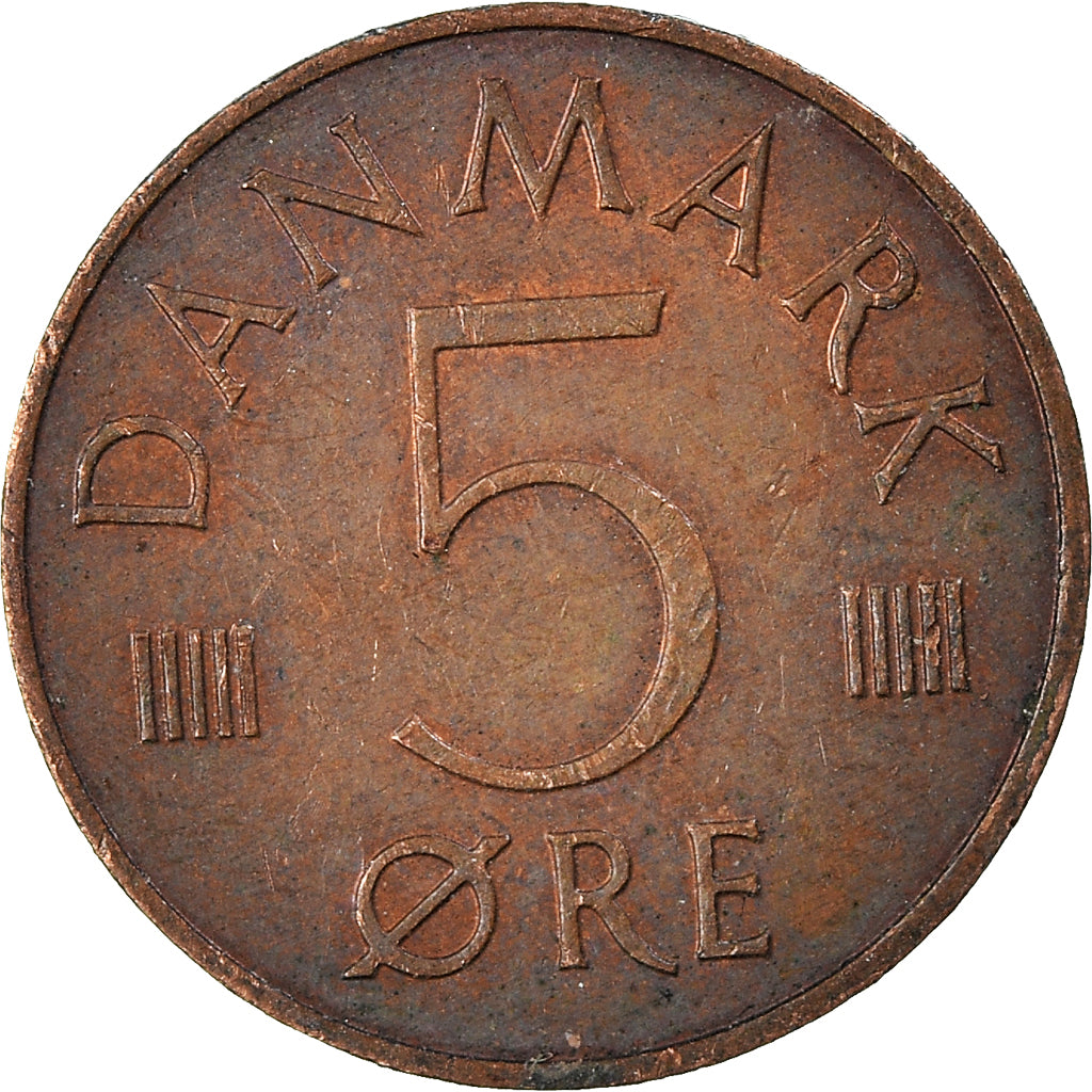 Moneta, Danimarca, 5 Öre, 1986