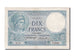 Billet, France, 10 Francs, 10 F 1916-1942 ''Minerve'', 1918, 1918-03-15, TTB