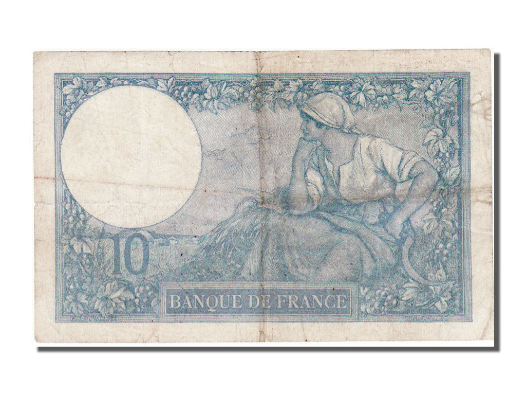Billete, Francia, 10 Francs, 10 F 1916-1942 ''Minerve'', 1918, 1918-03-15, MBC