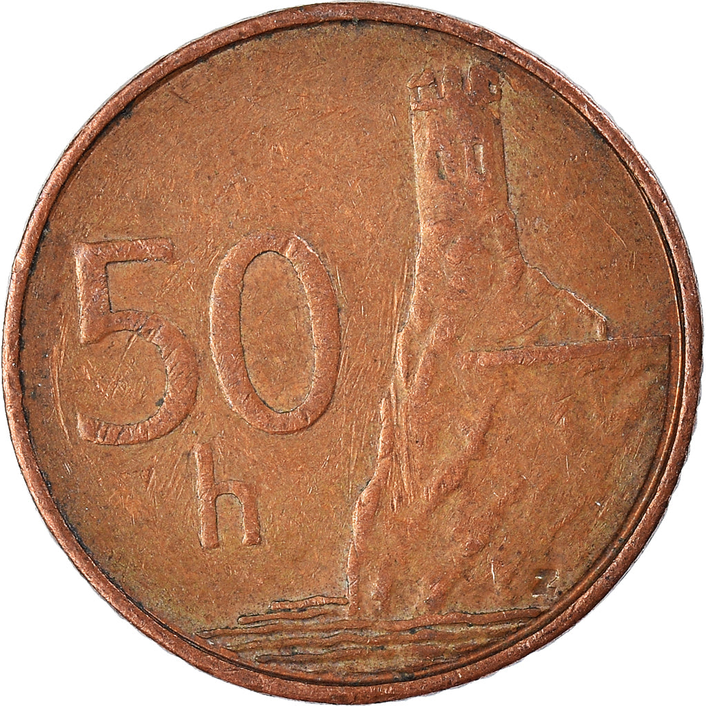 Monnaie, Slovaquie, 50 Haleru, 2002