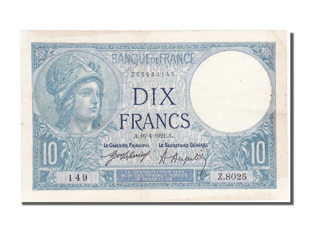 10 Francs type Minerve