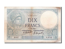 France, 10 Francs, 10 F 1916-1942 ''Minerve'', 1922, KM #73c, 1922-12-02,...