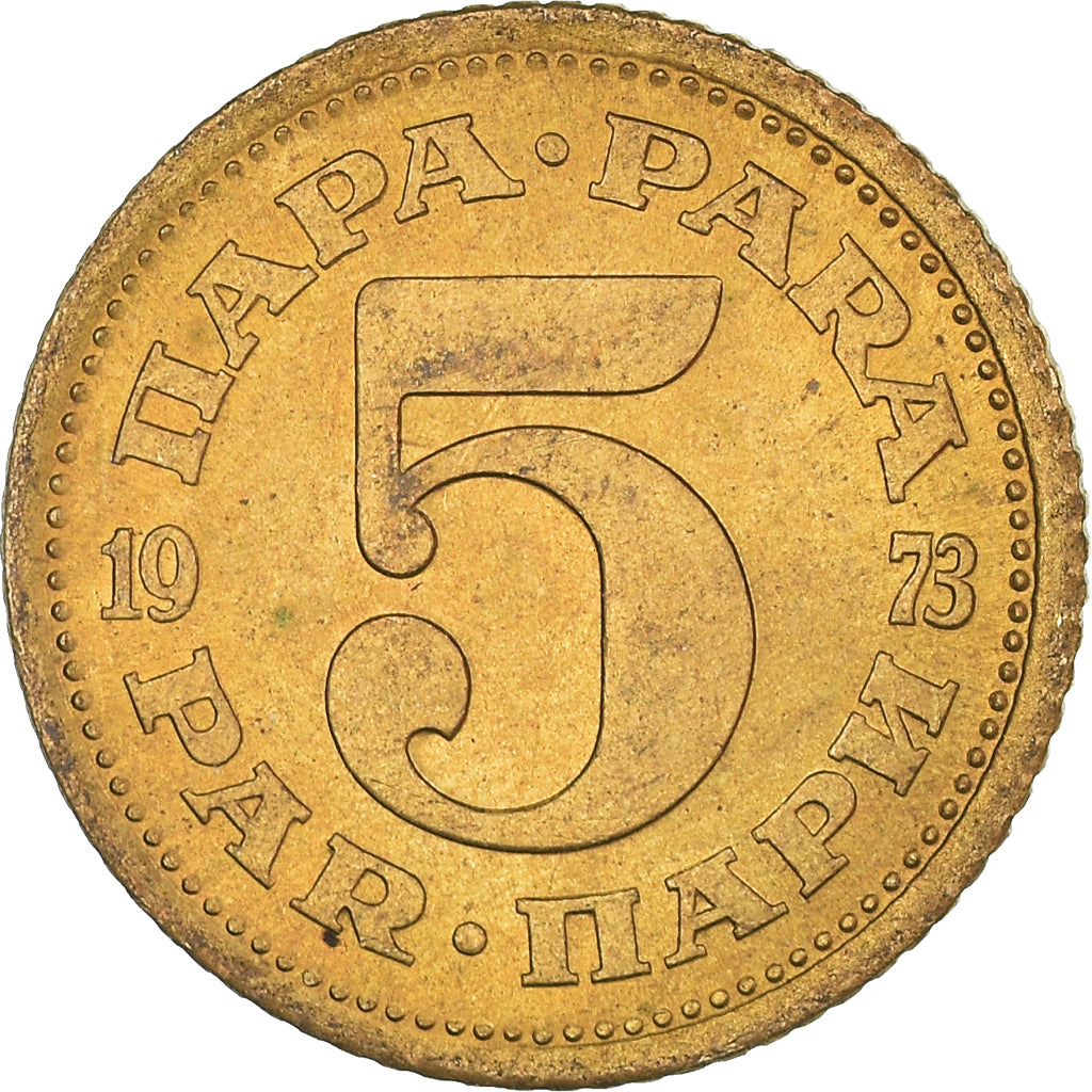 Munten, Joegoslaviëe, 5 Para, 1973
