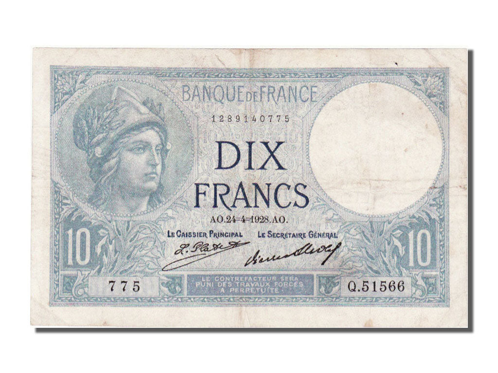 10 Francs type Minerve