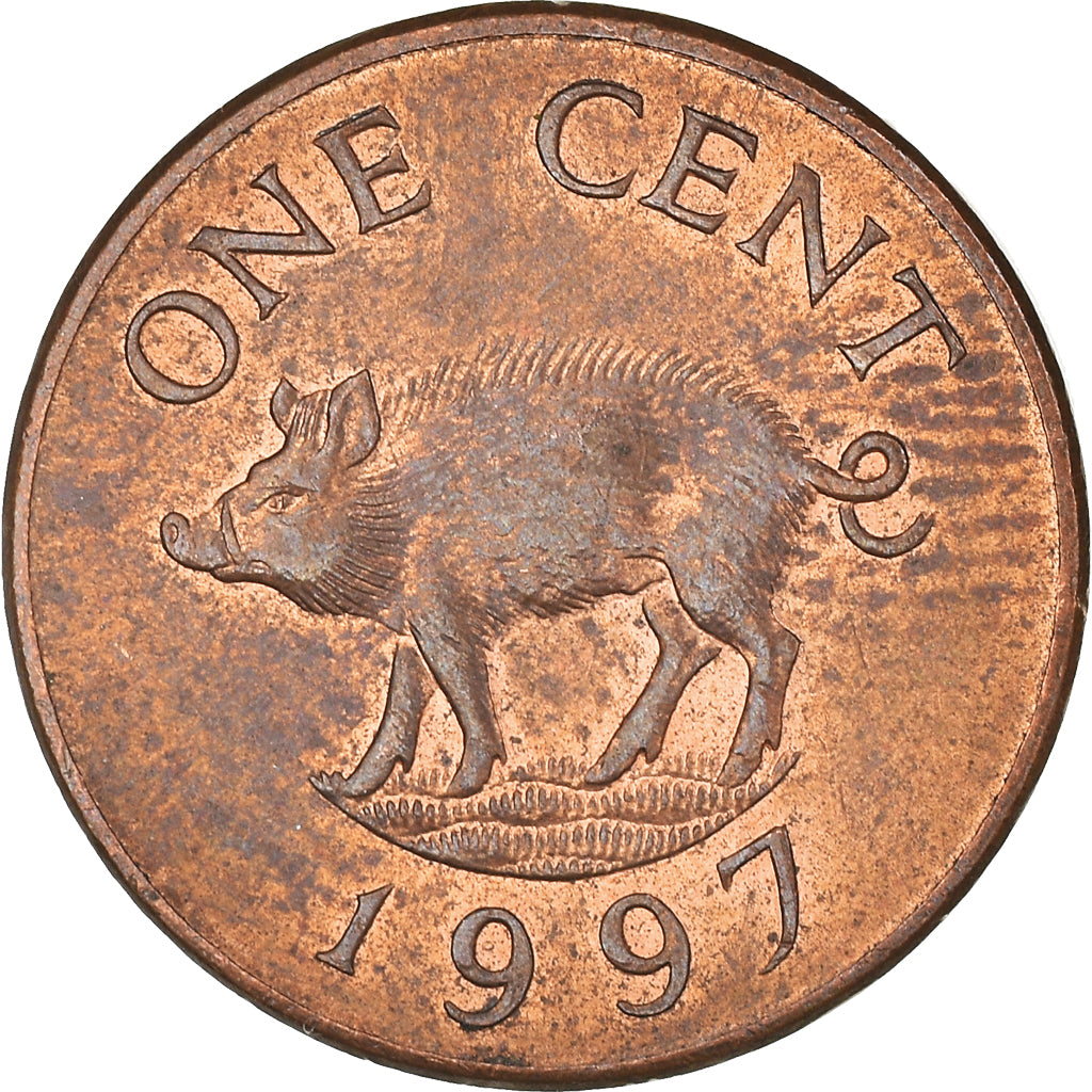Moneda, Bermudas, Cent, 1997