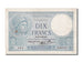 France, 10 Francs, 10 F 1916-1942 ''Minerve'', 1939, KM #84, 1939-02-02,...