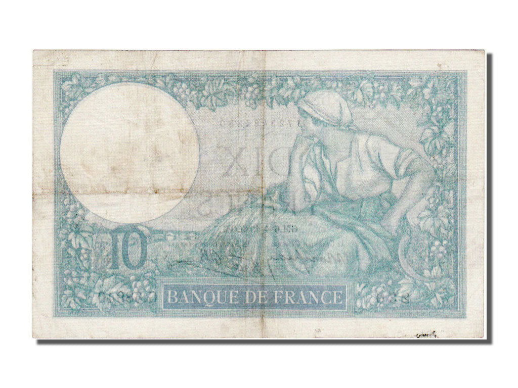 France, 10 Francs, 10 F 1916-1942 ''Minerve'', 1939, KM #84, 1939-04-06,...