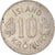 Coin, Iceland, 10 Kronur, 1978