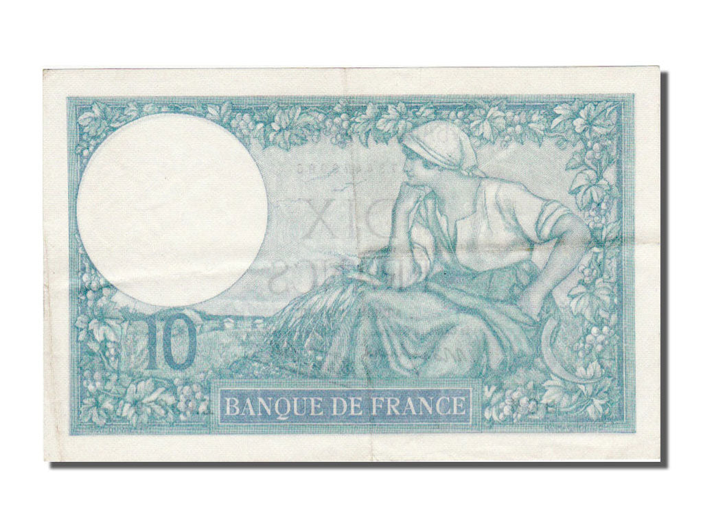 France, 10 Francs, 10 F 1916-1942 ''Minerve'', 1939, KM #84, 1939-05-19,...