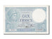 Billet, France, 10 Francs, 10 F 1916-1942 ''Minerve'', 1939, 1939-07-06, SUP+