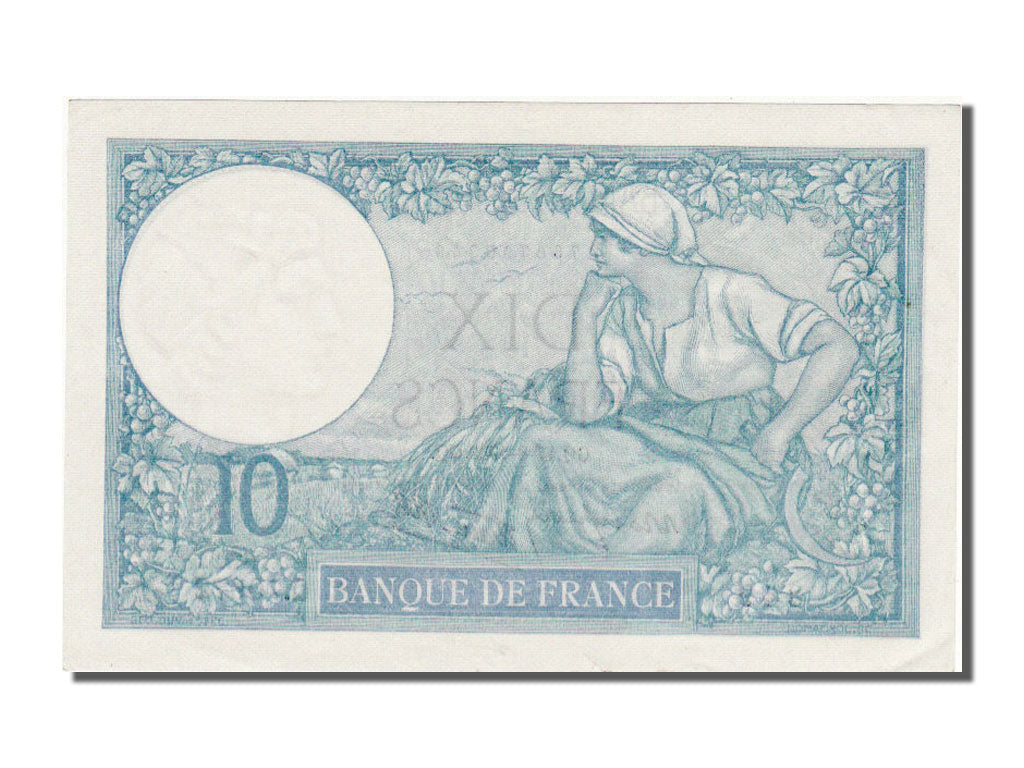 France, 10 Francs, 10 F 1916-1942 ''Minerve'', 1939, KM #84, 1939-08-17,...