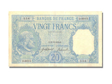 Francia, 20 Francs, 20 F 1916-1919 ''Bayard'', 1918, KM:74, 1918-12-16, BB+,...