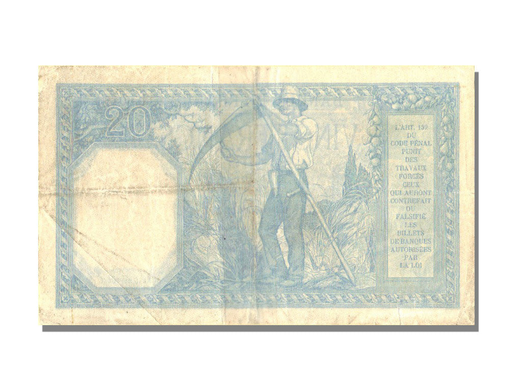 France, 20 Francs, 20 F 1916-1919 ''Bayard'', 1918, KM #74, 1918-12-16,...