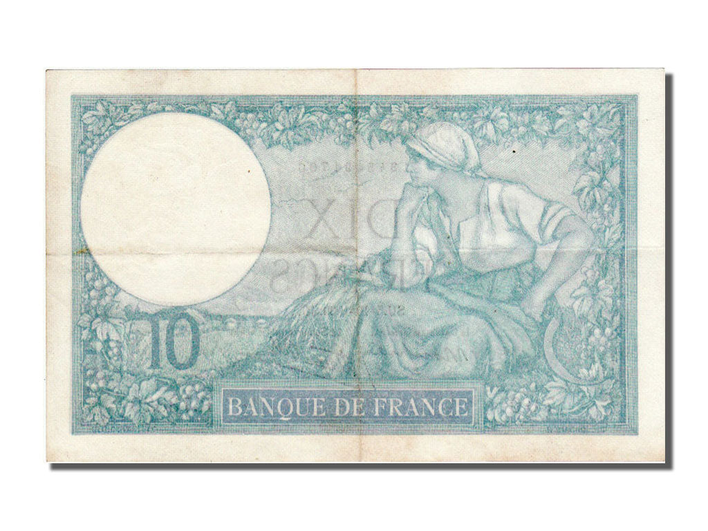 France, 10 Francs, 10 F 1916-1942 ''Minerve'', 1939, KM #84, 1939-10-05,...