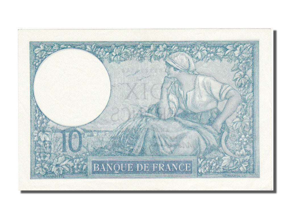 Francia, 10 Francs, 10 F 1916-1942 ''Minerve'', 1939, KM:84, 1939-10-19, SPL,...