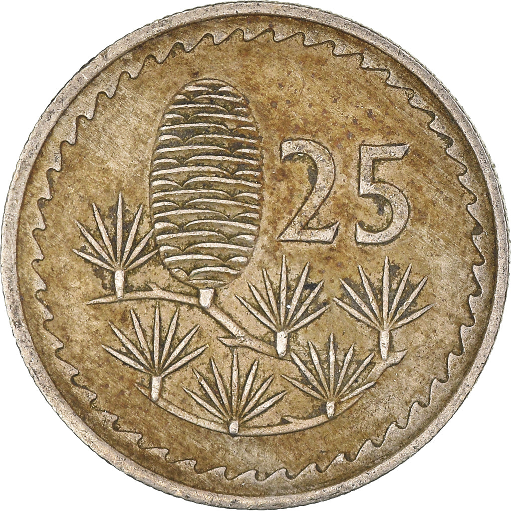 Moneda, Chipre, 25 Mils, 1963